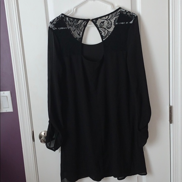 speechless black lace long sleeve dress - Picture 2 of 3